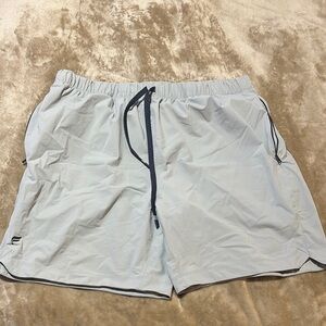 Fabletics Light Gray Elastic Shorts